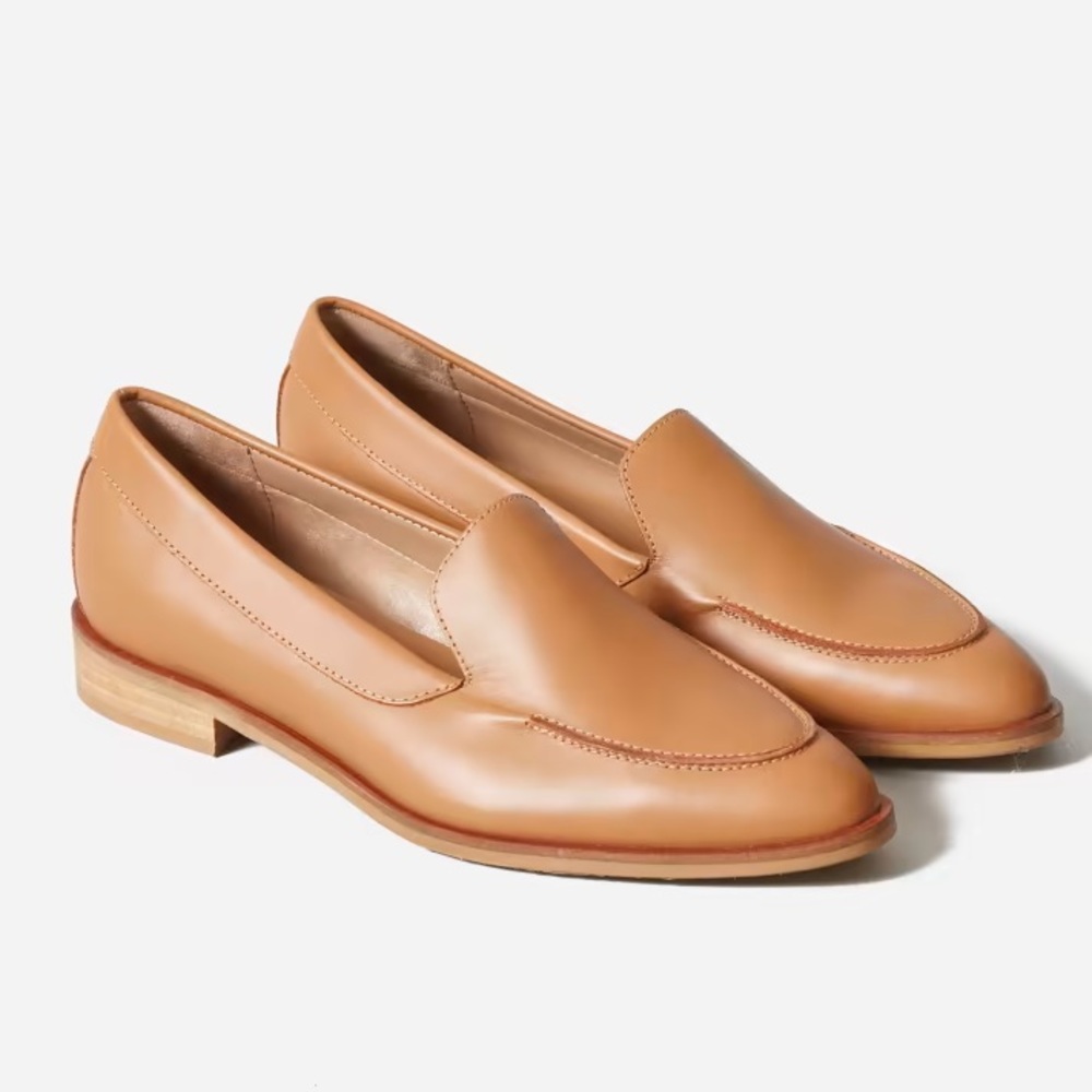 Everlane Womens The Modern Loafer Shoe Camel Brown Size 10